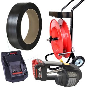 Akumulatora lentes savilkšanas instruments MB620 komplekts ar PP lenti, dozatoru, akumulatoru, lādētāju